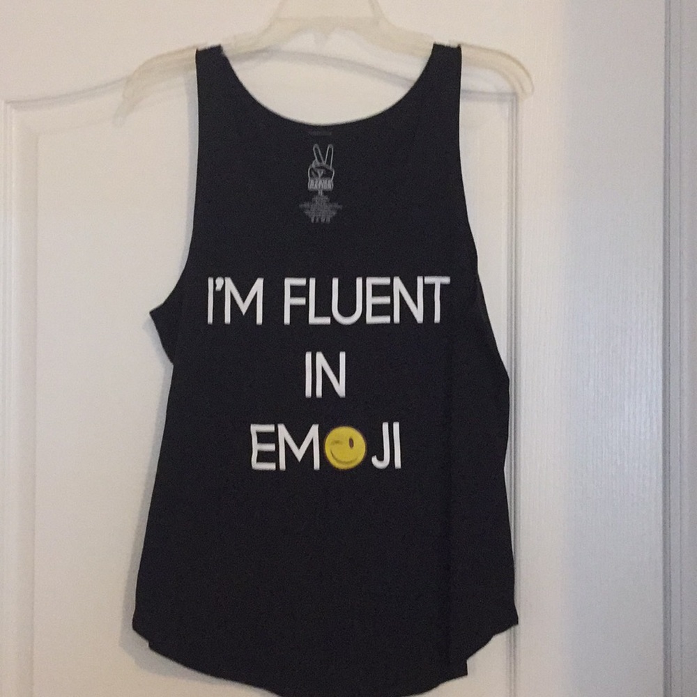 Emoji tank top in XL